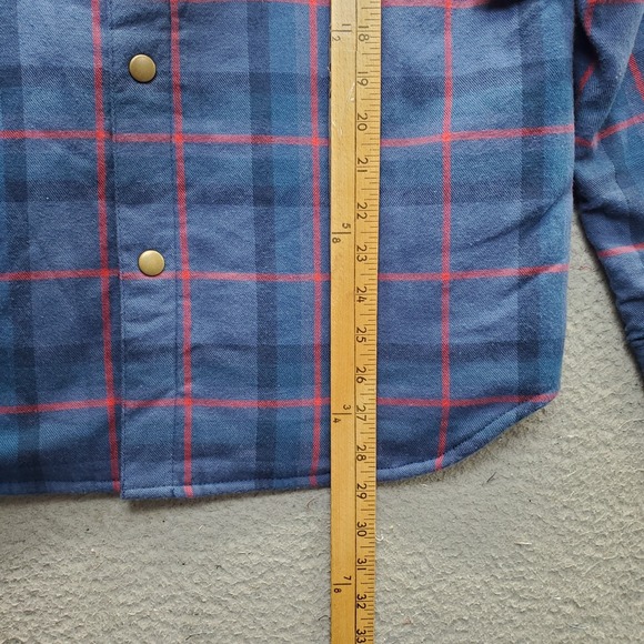 St. John's Bay Outdoor Shacket Men Small Multicolor Plaid Lined Pearl Snap Front - Picture 3 of 10